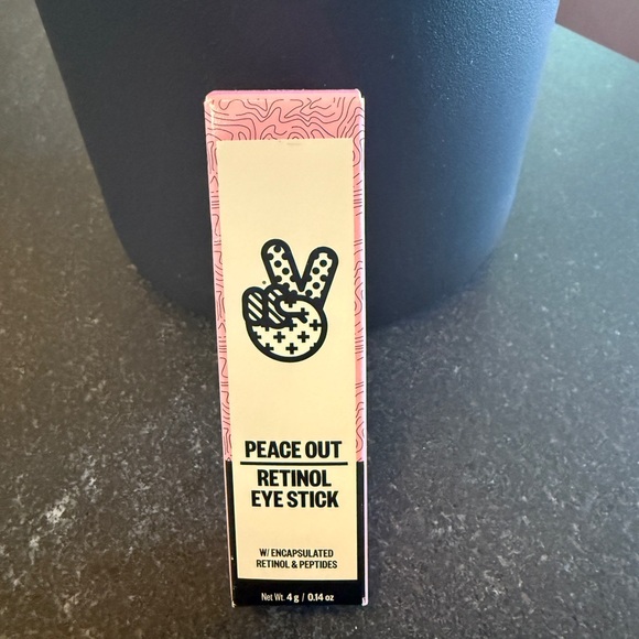 Peace Out Retinol Eye Stick - Pink and Black NWB - Picture 1 of 3